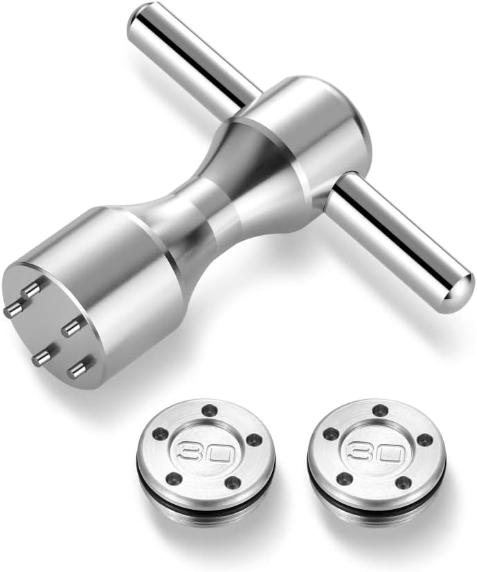 ROYMADE Golf Putter Weights 2pcs 5g/10g/15g/20g/25g/30g/35g/40g/45g with Wrench Kit Set Compatible with Titleist Scotty Cameron Putter Golf Accessory (2pcs 30g+Wrench) - Image 1